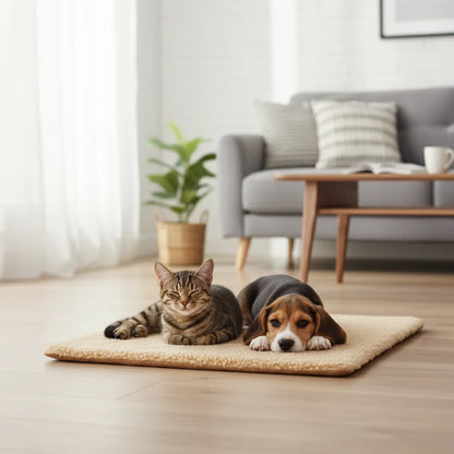 Self-Heating Thermal Pet Mat with Washable Anti-Slip Cover