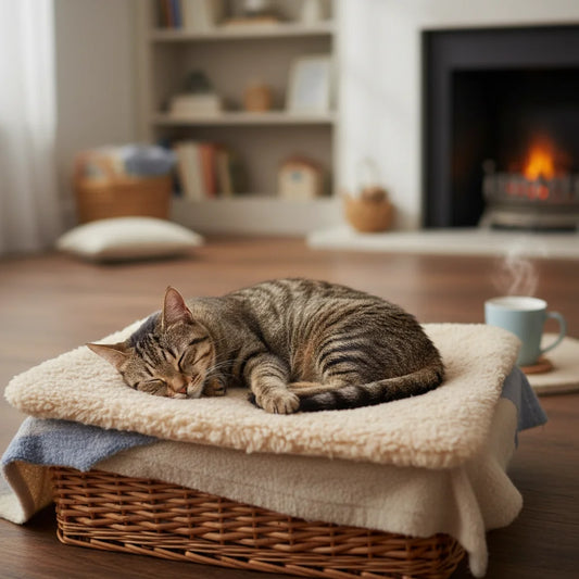 Self-Heating Thermal Pet Mat with Washable Anti-Slip Cover