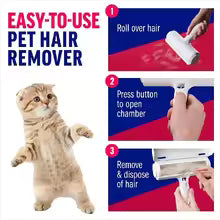 Reuseable Pet Hair Remover Roller - For Dogs & Cats
