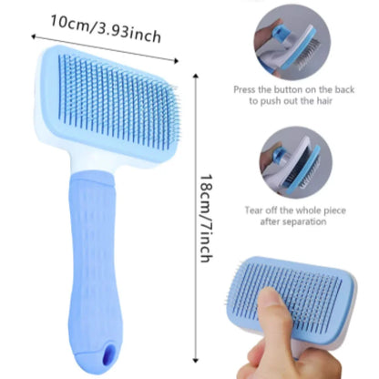 Dog Hair Remover Brush Cat Dog Hair Grooming And Care Comb For Long Hair Dog Pet Removes Hairs Cleaning Bath Brush Dog Supplies
