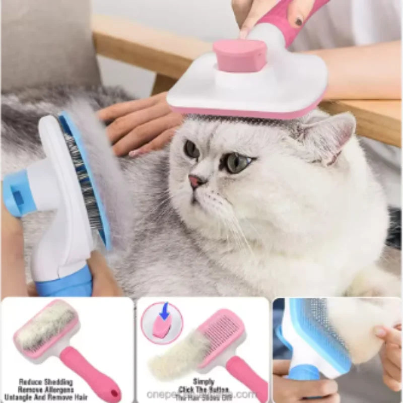 Dog Hair Remover Brush Cat Dog Hair Grooming And Care Comb For Long Hair Dog Pet Removes Hairs Cleaning Bath Brush Dog Supplies
