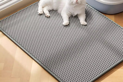 Cat Litter Mat Heavy Duty Waterproof 2 Layer Non Slip Washable Pet Floor Protector Litter Box Sand Stopper Pet Product