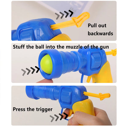 10-100pcs Cat Plush Ball Launcher Funny Cat Toys Interactive Launch Training Toy For Pet Kitten Creative Mini Shooting Games