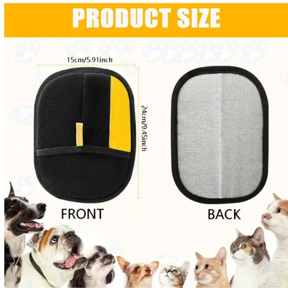2-Piece Double-Sided Electrostatic Pet Hair Removal Gloves