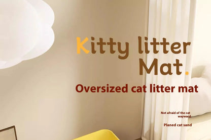Cat Litter Mat Heavy Duty Waterproof 2 Layer Non Slip Washable Pet Floor Protector Litter Box Sand Stopper Pet Product