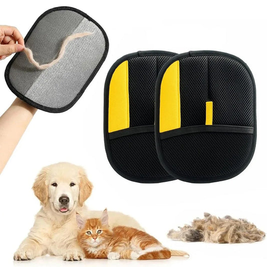 2-Piece Double-Sided Electrostatic Pet Hair Removal Gloves