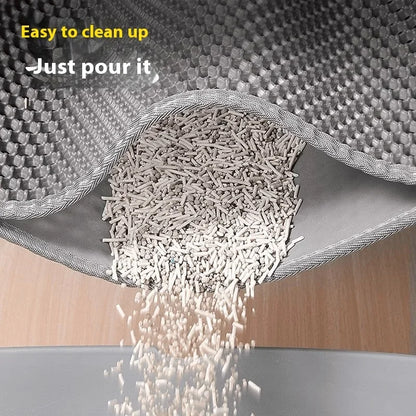 Cat Litter Mat Heavy Duty Waterproof 2 Layer Non Slip Washable Pet Floor Protector Litter Box Sand Stopper Pet Product