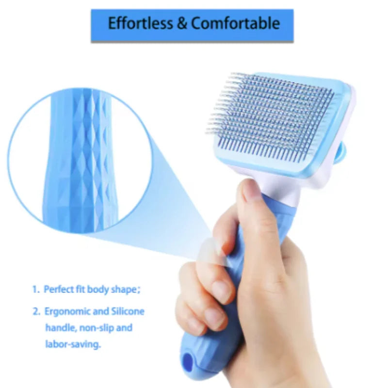 Dog Hair Remover Brush Cat Dog Hair Grooming And Care Comb For Long Hair Dog Pet Removes Hairs Cleaning Bath Brush Dog Supplies
